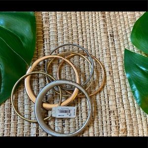 Mixed metal Tori bangle bracelets!